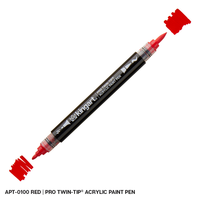 Twin-Tip Acrylic Paint Brush Pens - Open Stock Single Colors - MARKERS & PENS - KINGART