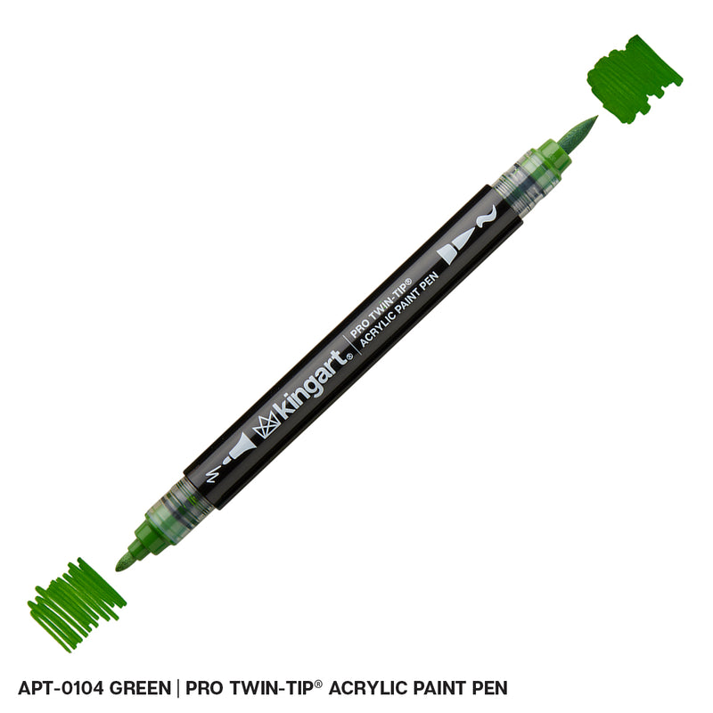 Twin-Tip Acrylic Paint Brush Pens - Open Stock Single Colors - MARKERS & PENS - KINGART