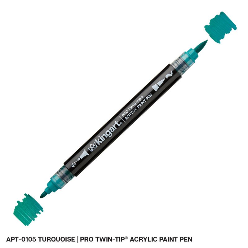 Twin-Tip Acrylic Paint Brush Pens - Open Stock Single Colors - MARKERS & PENS - KINGART