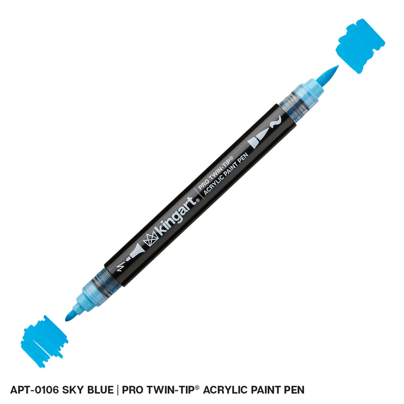 Twin-Tip Acrylic Paint Brush Pens - Open Stock Single Colors - MARKERS & PENS - KINGART