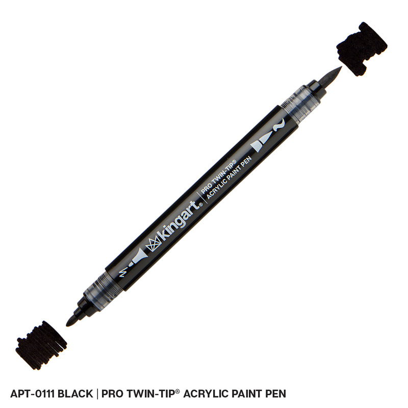 Twin-Tip Acrylic Paint Brush Pens - Open Stock Single Colors - MARKERS & PENS - KINGART