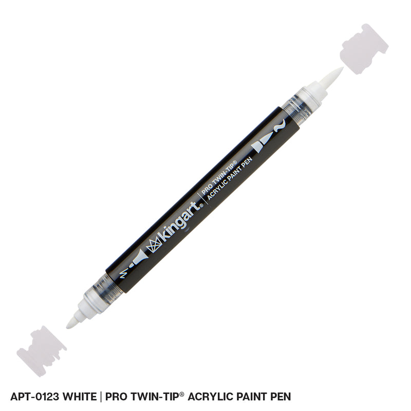 Twin-Tip Acrylic Paint Brush Pens - Open Stock Single Colors - MARKERS & PENS - KINGART