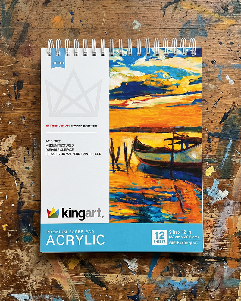 Acrylic Painting Paper Pad - 9” x 12” - 12 Sheets