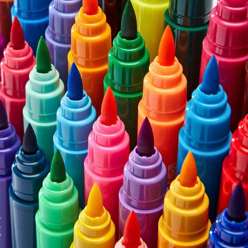 Coloring Markes Coloring Soft Tip Brush Markers - Water-Based Ink - 36 Colors โ KINGART