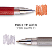 Gel Pens, Soft Grip, 24 Earth Tone Colors - Studio - KINGART