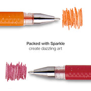 Gel Pens, Soft Grip, 24 Yellow & Red Tone Colors - MARKERS & PENS - KINGART