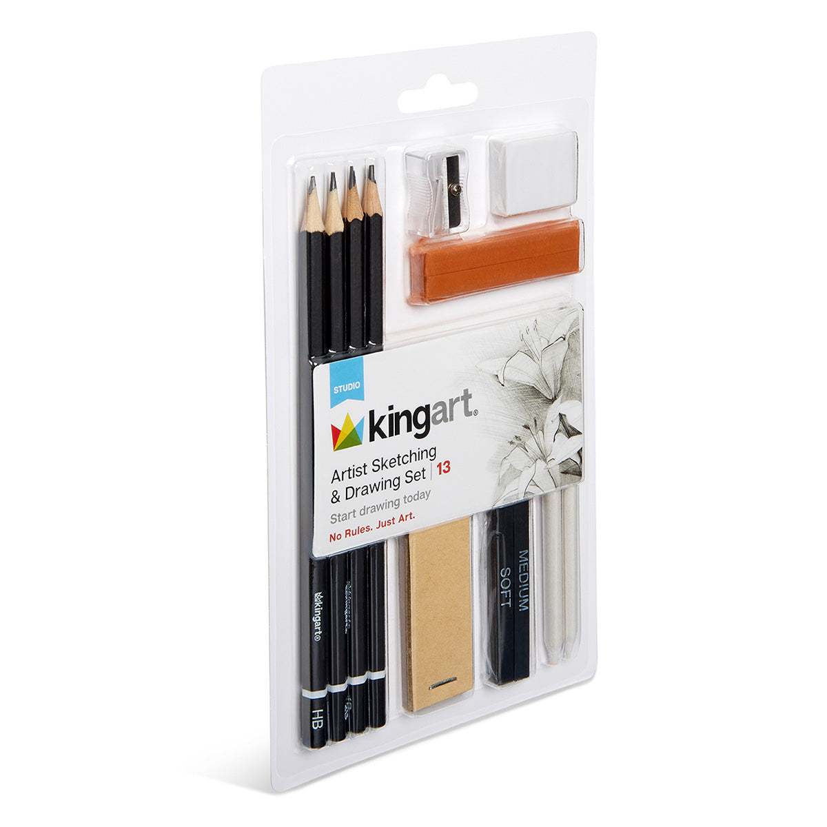 KING OF ARTIST 3点セット Sketching & Drawing Set, 13 pc — KINGART