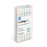 Twin-Tip™ Alcohol Markers 12 Colors - Studio - KINGART