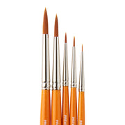 Radiant™ 6000 Round Brush Set, 5 pc - Premium - KINGART