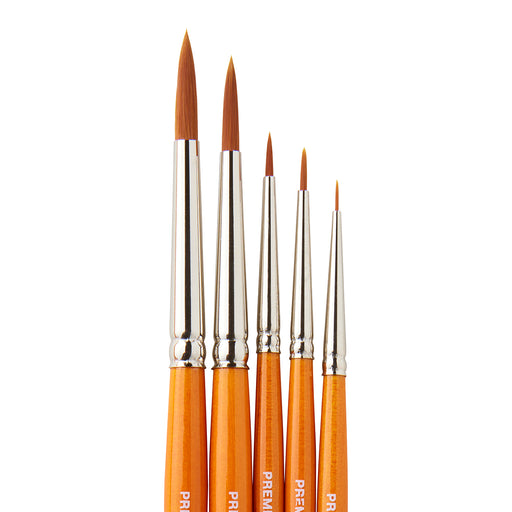 Radiant™ 6000 Round Brush Set, 5 pc - Premium - KINGART