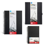 Hardcover Sketchbook Bundle – 3 Pack (5.5”x8.5”, 8.5”x11”, 9”x12”) - ARTIST PAPER - KINGART
