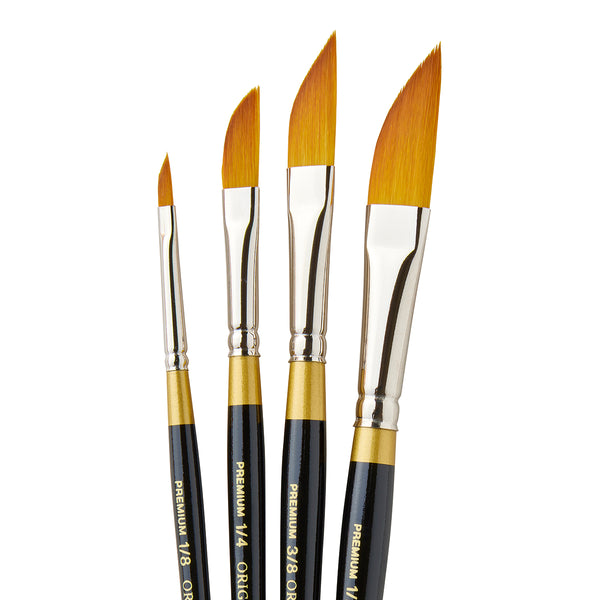 Original Gold® 9800 Dagger Golden Taklon Brush Set - 4 pc — KINGART