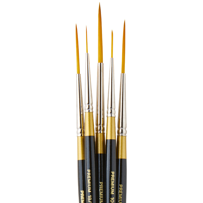 Original Gold® 9050 Script Liner Brushes 5 pc - Premium - KINGART