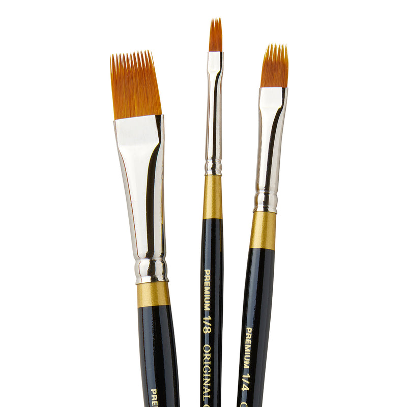 Original Gold® 9120 Rake™ Brushes 3 pc - Premium - KINGART