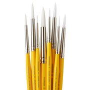 White Nylon 7950 Round Set, 8 pc - Premium - KINGART