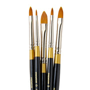 Original Gold® 9515 Pointed Filbert Set, 5 pc - Premium - KINGART