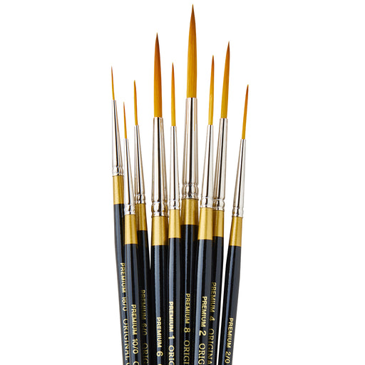 Original Gold® 9050 Script Liner Brushes 9 pc - Premium - KINGART