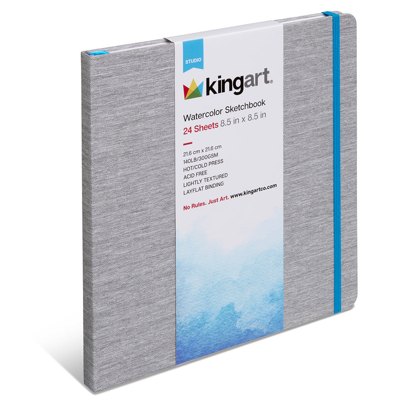Watercolor Paper Sketchbook 8.5x8.5 24 Pages - ARTIST PAPER - KINGART