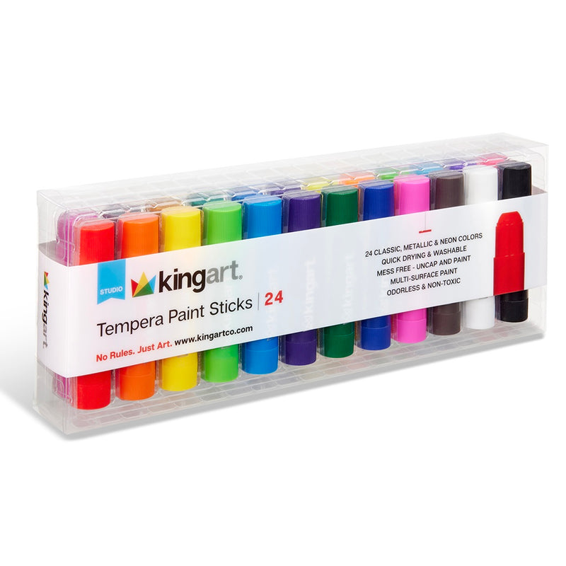 Tempera Paint Sticks, 24 Colors
