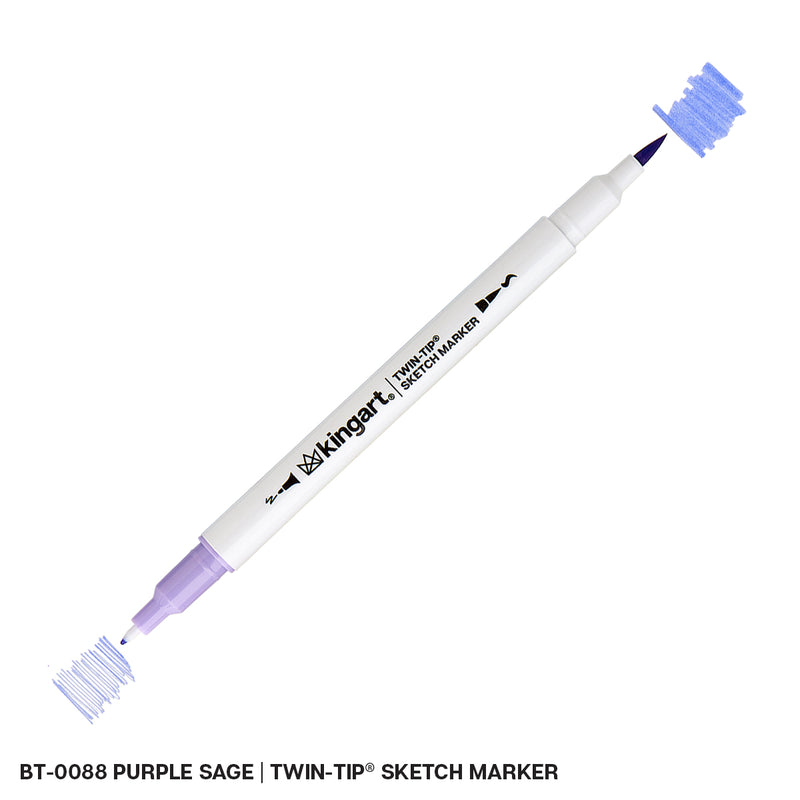 Twin-Tip™ Sketch Pens - Brush & Fine - Water-Based Ink - Single Colors