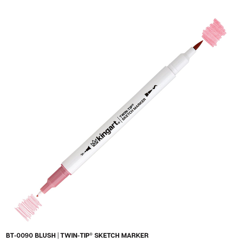 Twin-Tip™ Sketch Pens - Brush & Fine - Water-Based Ink - Single Colors