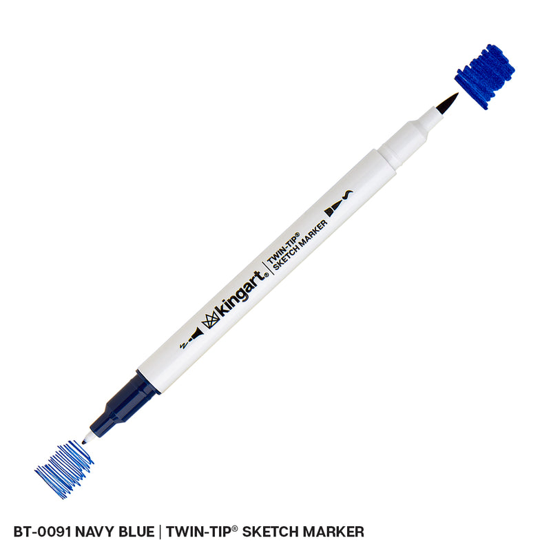 Twin-Tip™ Sketch Pens - Brush & Fine - Water-Based Ink - Single Colors