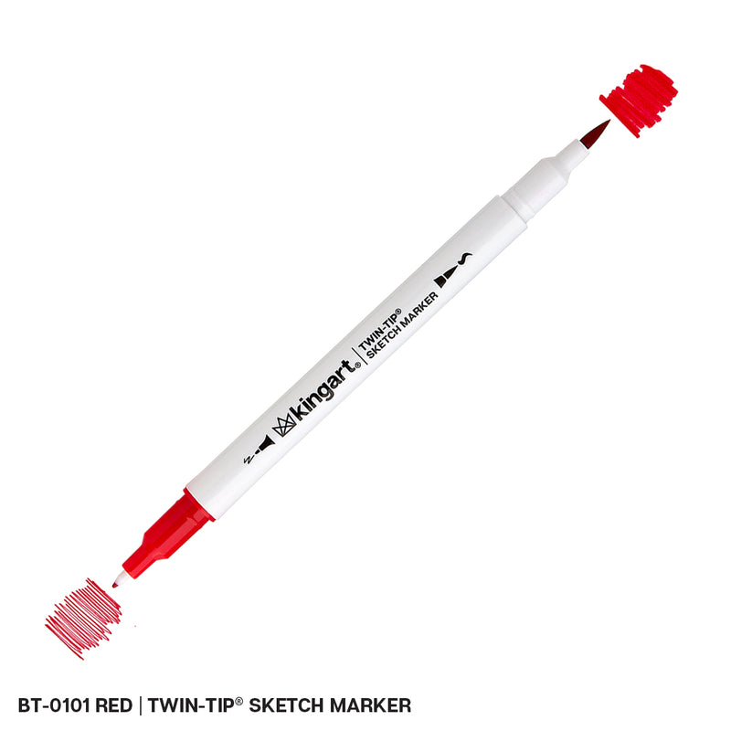 Twin-Tip™ Sketch Pens - Brush & Fine - Water-Based Ink - Single Colors