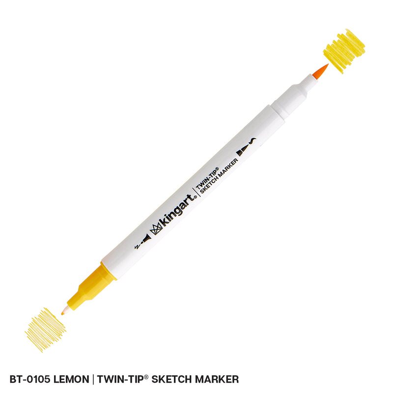 Twin-Tip™ Sketch Pens - Brush & Fine - Water-Based Ink - Single Colors