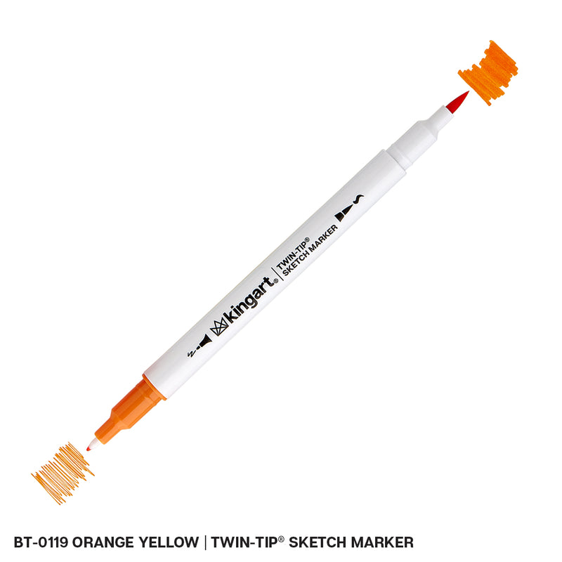 Twin-Tip™ Sketch Pens - Brush & Fine - Water-Based Ink - Single Colors