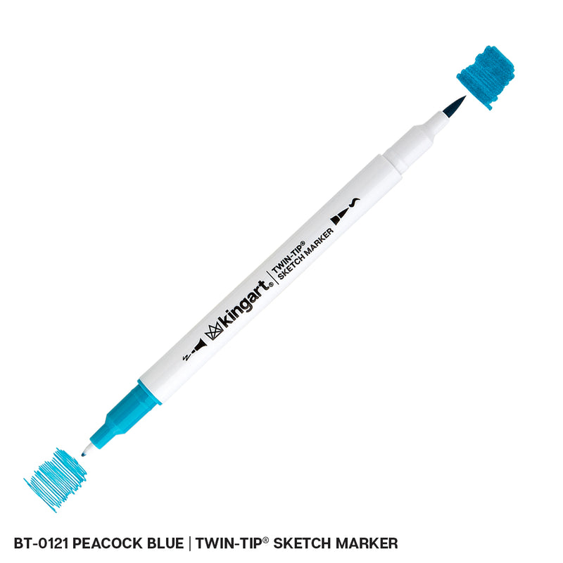 Twin-Tip™ Sketch Pens - Brush & Fine - Water-Based Ink - Single Colors