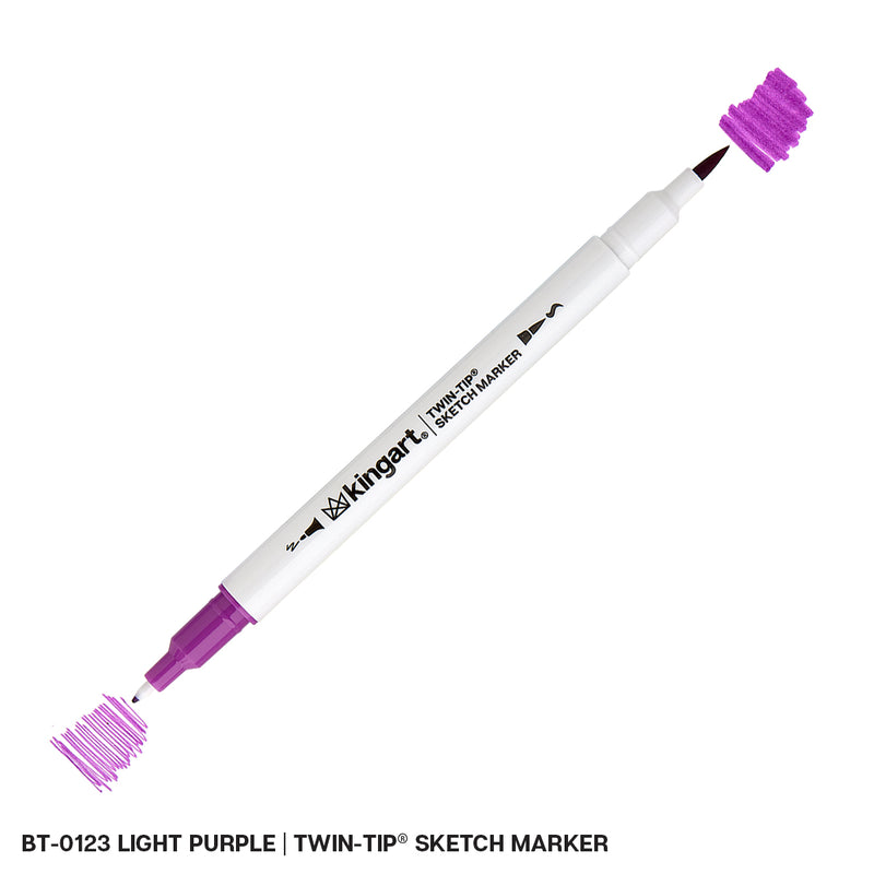 Twin-Tip™ Sketch Pens - Brush & Fine - Water-Based Ink - Single Colors