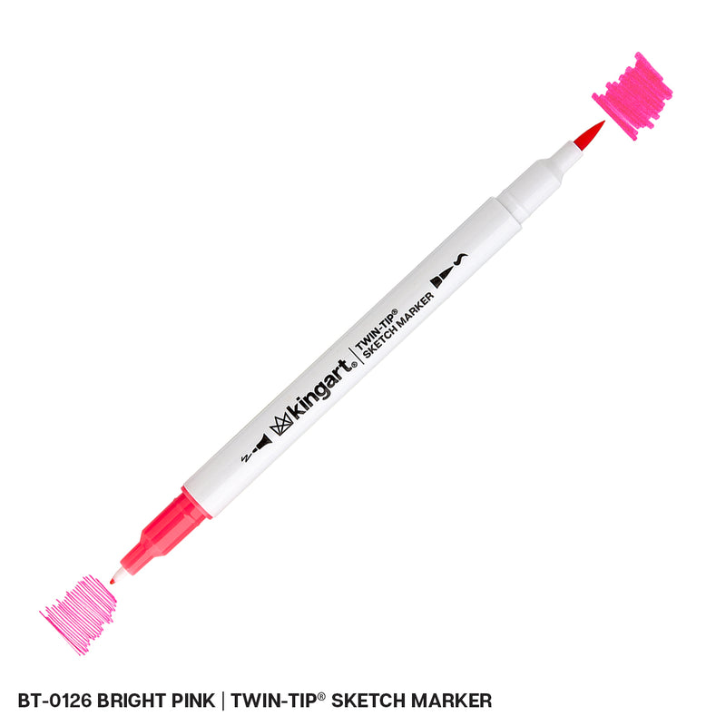 Twin-Tip™ Sketch Pens - Brush & Fine - Water-Based Ink - Single Colors