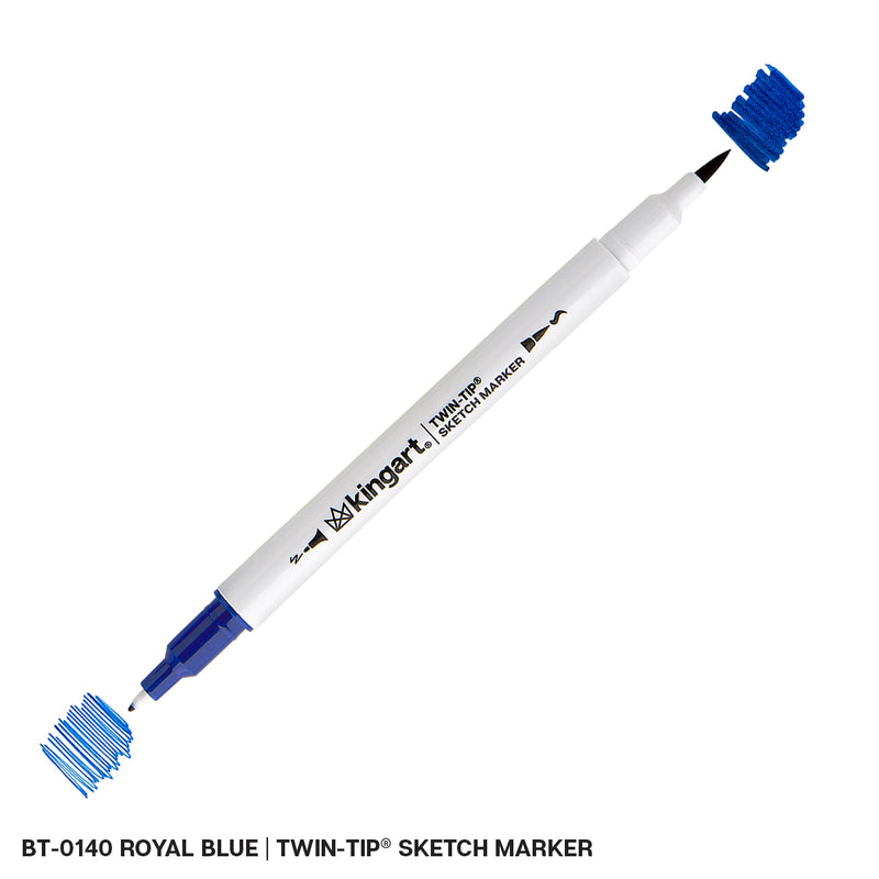Twin-Tip™ Sketch Pens - Brush & Fine - Water-Based Ink - Single Colors