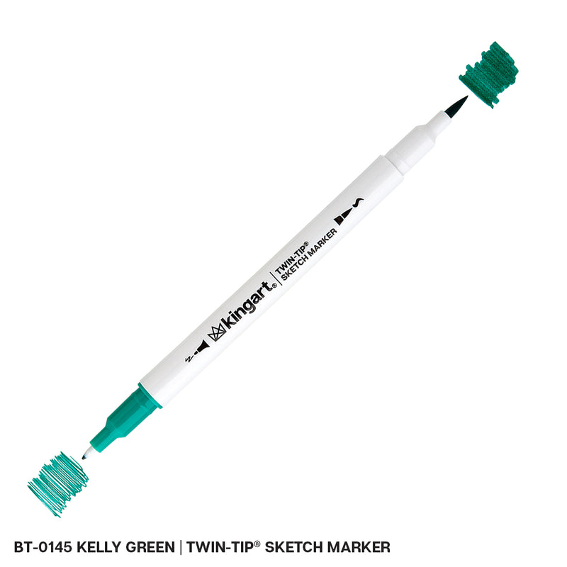 Twin-Tip™ Sketch Pens - Brush & Fine - Water-Based Ink - Single Colors