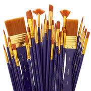 Brush Set Gold Nylon 30 pc - STUDIO LEVEL BRUSH SETS - KINGART