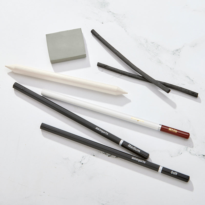 Charcoal Drawing Set - 8 Pieces