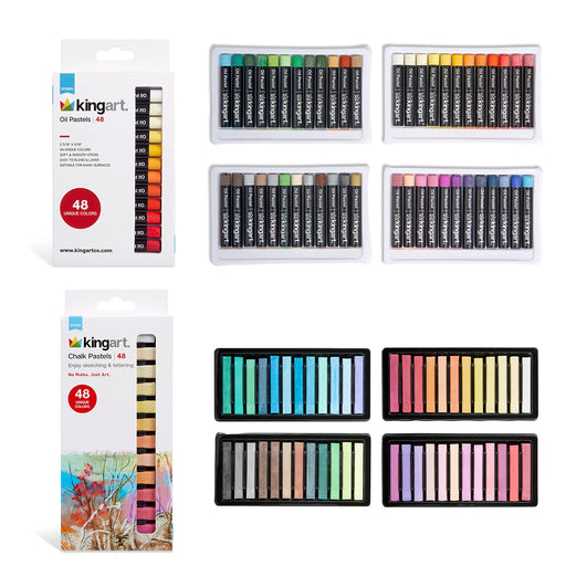 Chalk & Oil Pastel Bundle 96 pc Set - BUNDLES - KINGART