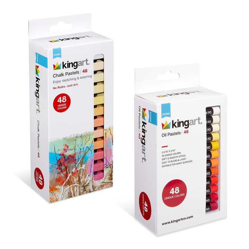 Chalk & Oil Pastel Bundle 96 pc Set - BUNDLES - KINGART