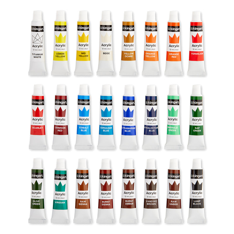Acrylic Painting Starter Set 36 Pcs - Studio - KINGART®