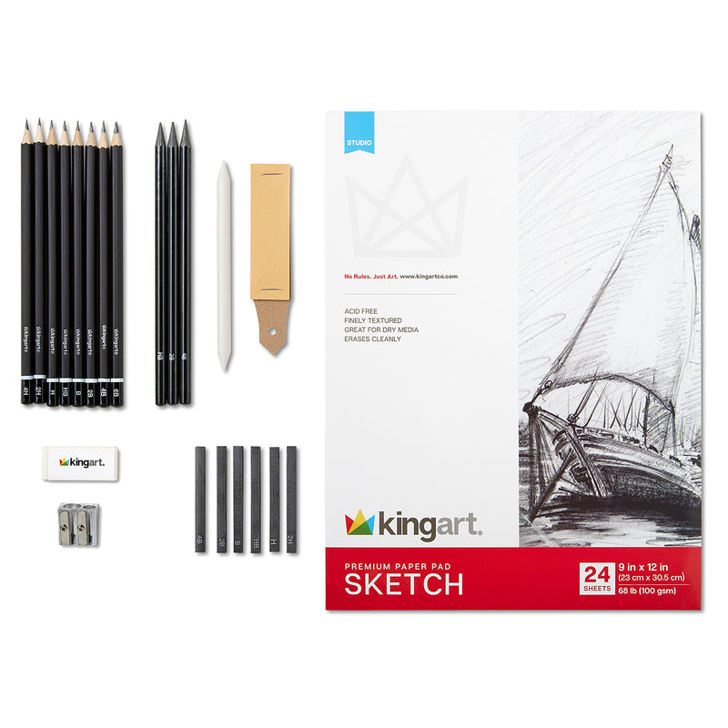 Sketching Set 22 pcs - ARTIST SETS - MAIN GOLD LTD.