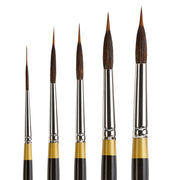 Original Gold® 9035 Round Needle Point Brush Set - 5 pcs - PREMIUM BRUSH SETS - KINGART