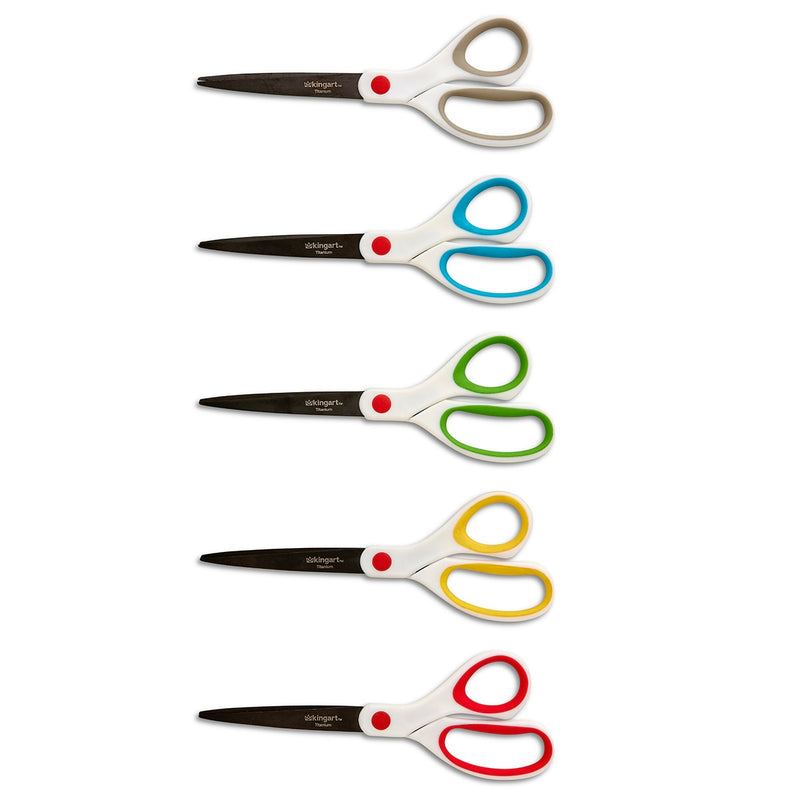Titanium Scissors 5 pc - Value - KINGART