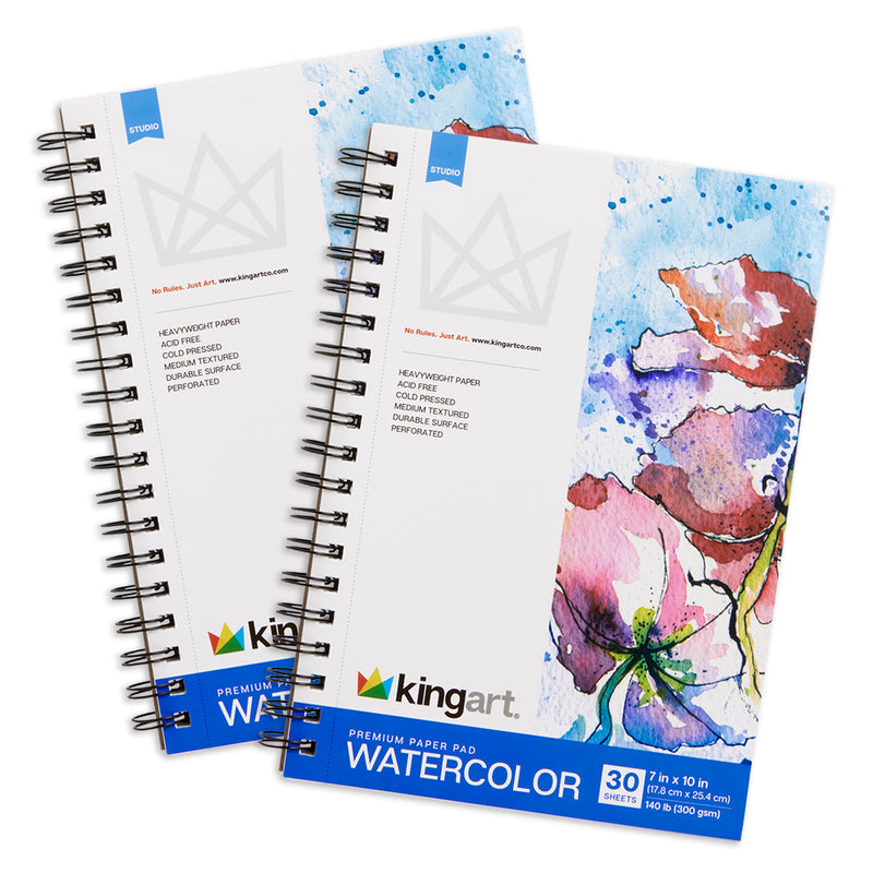 Watercolor Paper 7x10 30 Sheets 2-Pack - Studio - KINGART