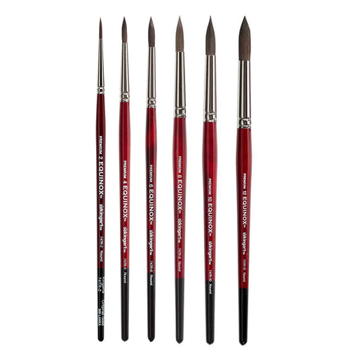 Equinox™ 747R Round Watercolor Brush Set Bundle - PREMIUM BRUSH SETS - KINGART