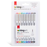 Inkline™ Fine Line Pens 8 Colors Size 8 - Pro - KINGART