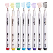Inkline™ Fine Line Pens 8 Colors Size 8 - Pro - KINGART