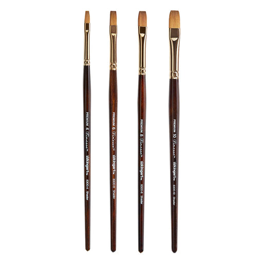 Finesse™ 8300 Flat Blend Brush Bundle - PREMIUM BRUSH SETS - KINGART