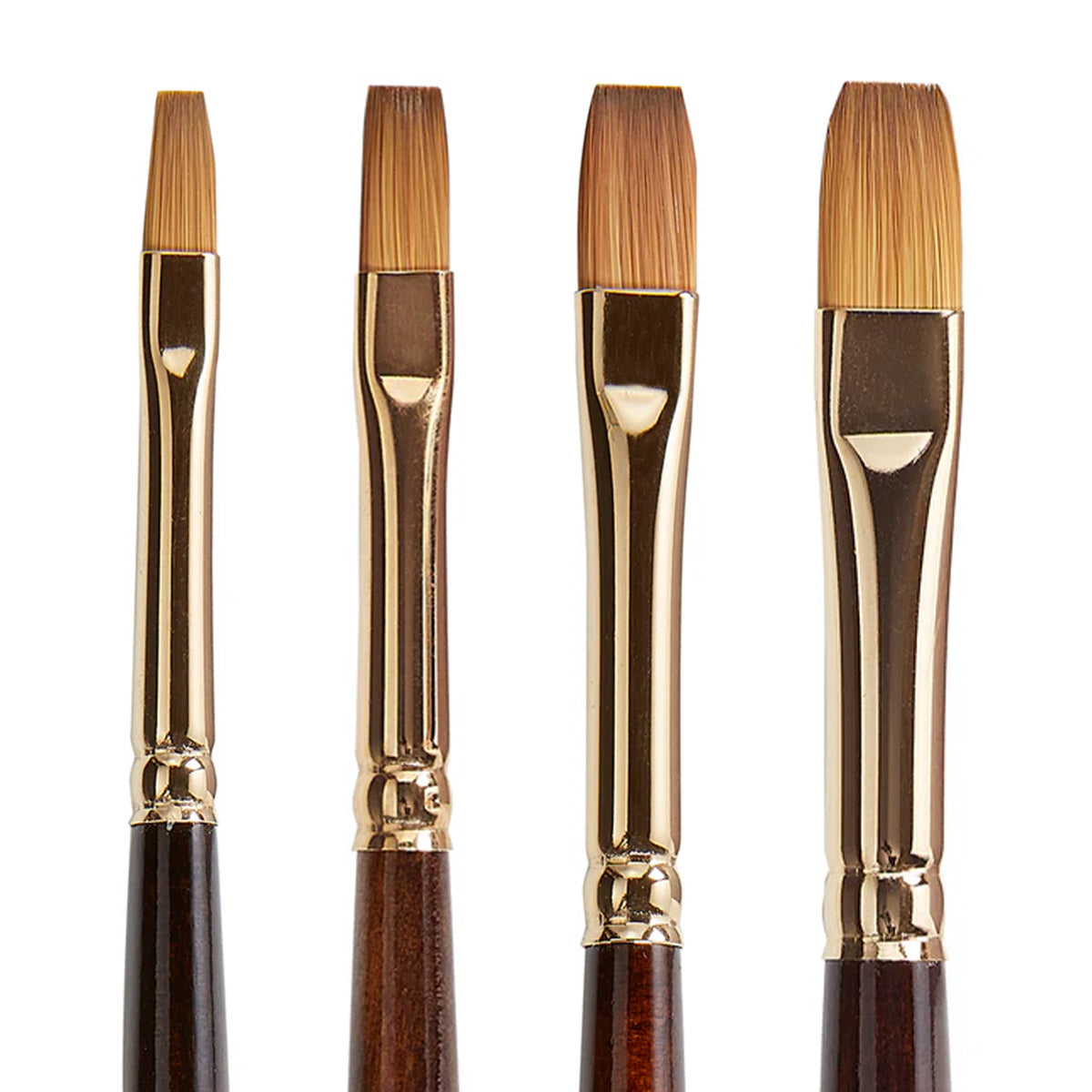 Finesse™ 8300 Flat Brush Set - 4 pc - Sizes: 4,6,8,10 — KINGART
