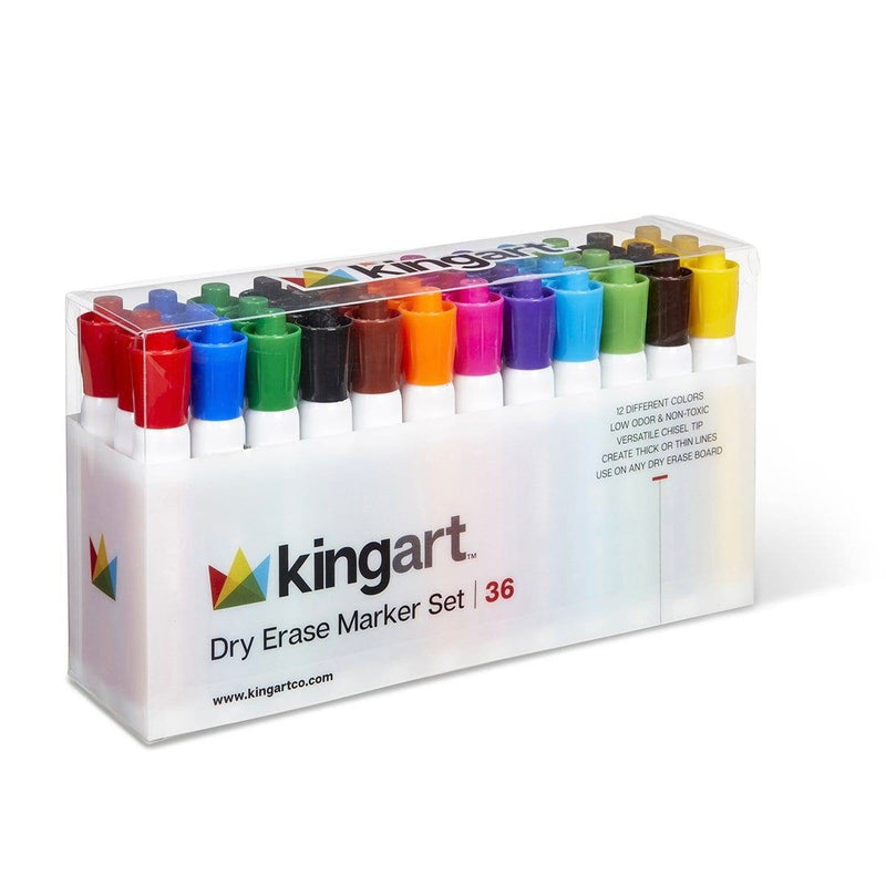 Dry Erase Markers 36 pc - Value - KINGART