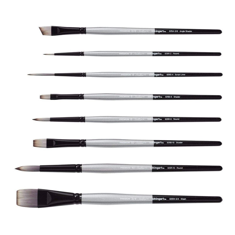 Stellar™ Brush Set, 8 pc - Premium - KINGART®